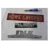3 NAME PLATES