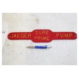 JAGGER PUMP CAST IRON PLATE