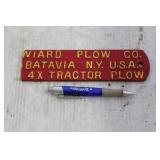 WIRE PLOW COMPANY NAME PLATE