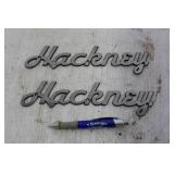 HACKNEY NAME PLATE