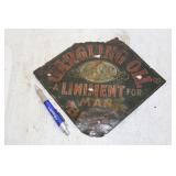 GARGLING OIL LINIMENT TIN SIGN
