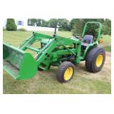 JOHN DEERE 750 TRACTOR W/ MODEL 70 BUCKET