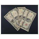 (5) US $2 NOTES, SERIES 1953