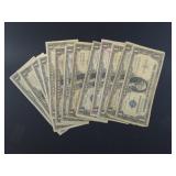 (14) US $1 SILVER CERTIFICATES, SERIES 1935