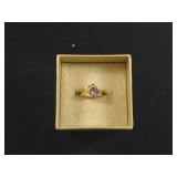 10K GOLD AMETHYST RING