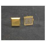 VINTAGE BERCONA SWISS WATCH CUFF LINKS