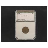 FLYING EAGLE 1858 LARGE LETTERS PENNY