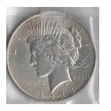 (5) PEACE SILVER DOLLARS