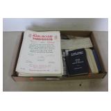 RAILROAD RELATED PAPER GOODS
