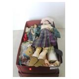 2 WOODEN DOLLS- DAMAGE (SEE PHOTOS)