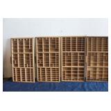 4 LETTERPRESS TYPE CASES