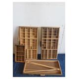 4 LETTER PRESS TYPE CASES