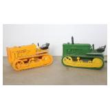 2 JOHN DEERE MODEL TRACTORS WITH TRACKS