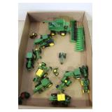 JOHN DEERE TOY TRACTOR, FARM EQUIPMENT