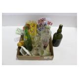 VINTAGE GLASSWARE AND BOTTLES