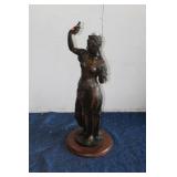NEWER BRONZE REPRODUCTION STATUE-DAMAGED