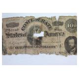 1864 CONFEDERATE 100 DOLLAR BILL