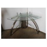 2 TIER GLASS DESK