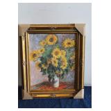 REPRODUCTION OF SUNFLOWER BY CLAUDE MONET