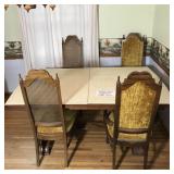DINING ROOM TABLE & 4 CHAIRS