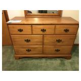 MAPLE DRESSER & MIRROR