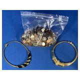 COSTUME JEWELRY & COINS LOT #4