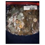 325 US. MINT WHEAT PENNIES INC. STEEL WAR PENNIES