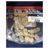 56 BUFFALO NICKELS WITH DATES