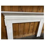 WHITE PAINTED FIREPLACE MANTEL FRAME