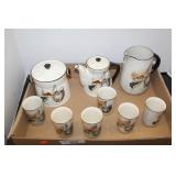 9 PIECES OF CAPRI BY ROYAL SEALY JAPANESE TEA SET