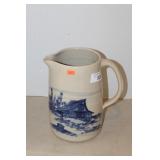 P. R. STORIE POTTERY CO. BLUE PAINTED STONEWARE