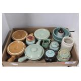 13 SMALL STONEWARE KITCHEN PIECES