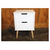 2 PILLOWFORT MODERN 2 DRAWER NIGHT STANDS