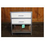 PILLOWFORT 2 DRAWER LOCKER NIGHTSTAND