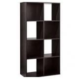 ROOM ESSENTIALS ESPRESSO FINISH 8 CUBE ORGANIZER