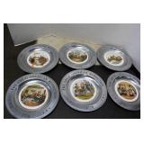GREAT AMERICAN REVOLUTION PEWTER COLLECTOR PLATES