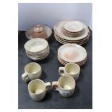 22 PIECES OF FRANKOMA STONEWARE