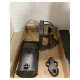 3 ANTIQUE CAST IRON PIECES