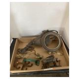 DOOR HARDWARE, PART OF MILITARY HORSE HARNESS,