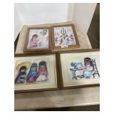 5 DEGRAZIA SIGNED PRINTS