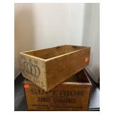 2 COLLECTIBLE ADVERTISING BOXES