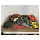 BOX OF DIE-CAST AND PLASTIC VEHICLES