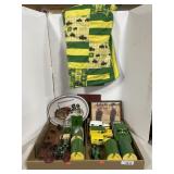 2 BOXES OF JOHN DEERE ADVERTISING ITEMS