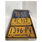 32 NEW YORK LICENSE PLATES, 1950