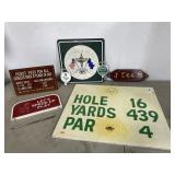7 SMALL GOLF COURSE SIGNS