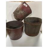 3 BUCKETS, FIRE BUCKET, FIRKIN BUCKET