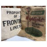 2 ADVERTISING BAGS