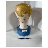 HAND PAINTED WIG STAND