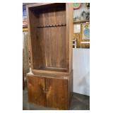 GUN CABINET W/ LOWER STORAGE