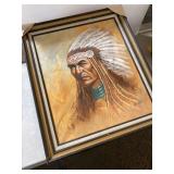 NATIVE AMERICAN PAINTING BY KAN MAN